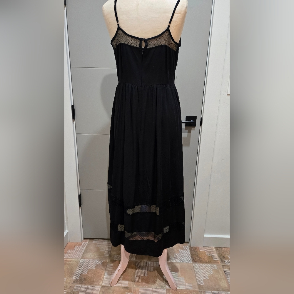 Summet Black Midi Dress